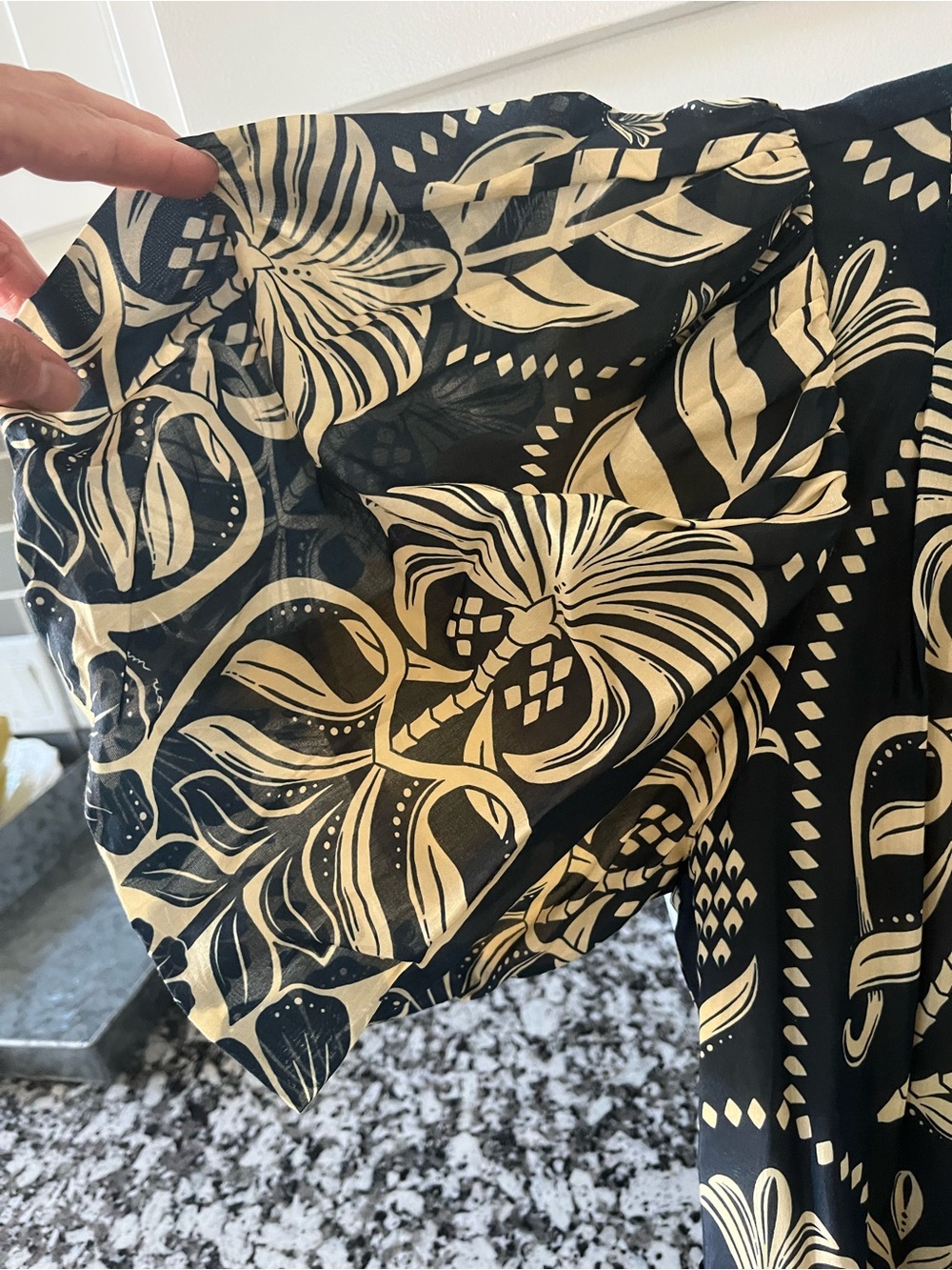 Farm Rio Navy Ainika Tropical Splendor Mini Dress - Picture 10 of 11
